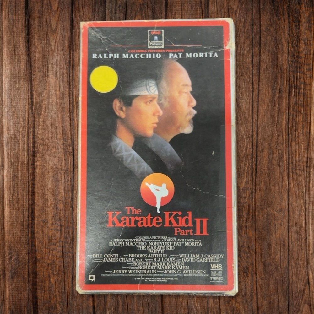 RCA/Columbia - The Karate Kid Part II, Vintage VHS, Side-Loading Box